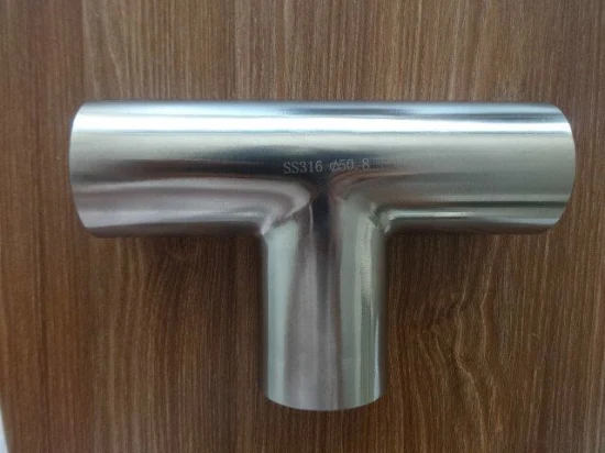 Stainless Steel 304/316/CF8/CF8m/Wcb/Ci SMS/3A/ISO/DIN Weld/Clamp Tee Sanitary Pipe Fitting with Satin/Mirror Polish